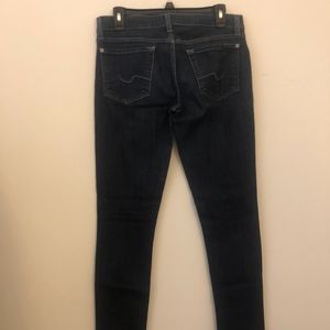 7 For All Mankind Roxanne Dark Wash Skinny Jeans